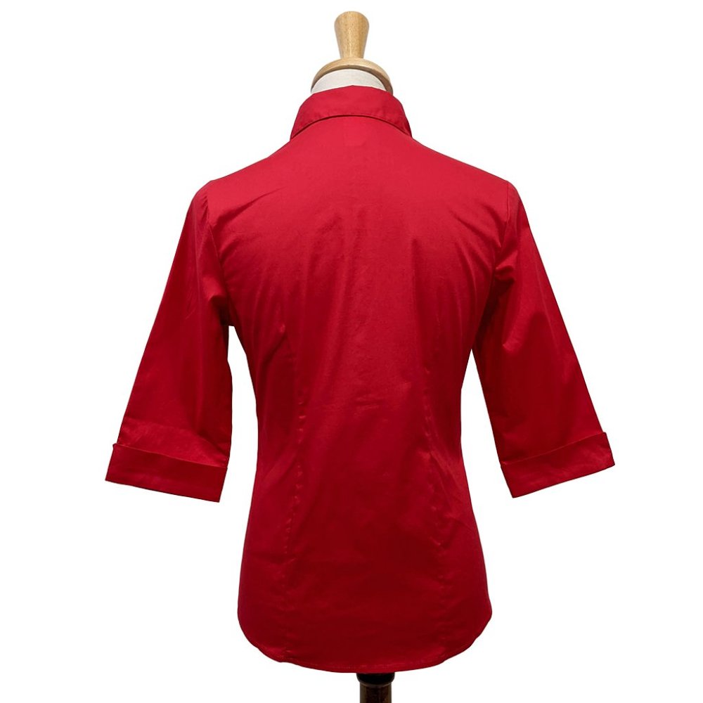 TOBS The Quintessential Pinup Blouse - Red - Picture 3 of 3